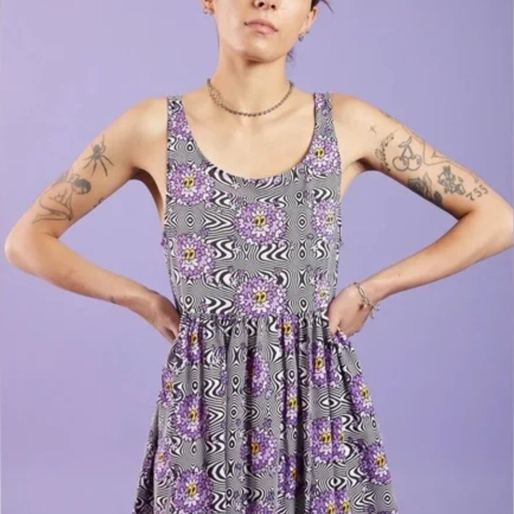 NWT Nooworks Vacation Dress Haze Print Size Small